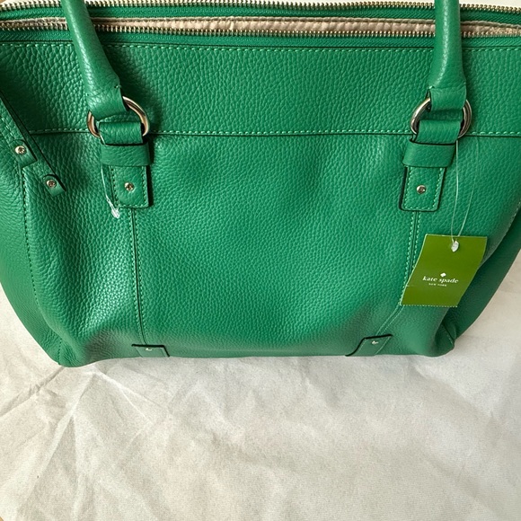 Kate Spade Green Leather Tote Bag - Picture 8 of 15